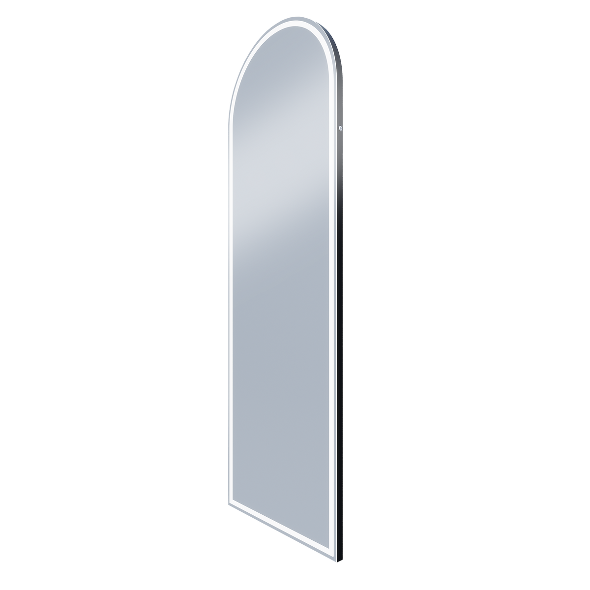 Arch LED T Sens Mirror 600x1800 Matt Black Frame