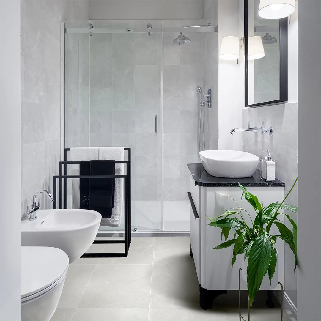 Beige Matt Tile - lifestyle view