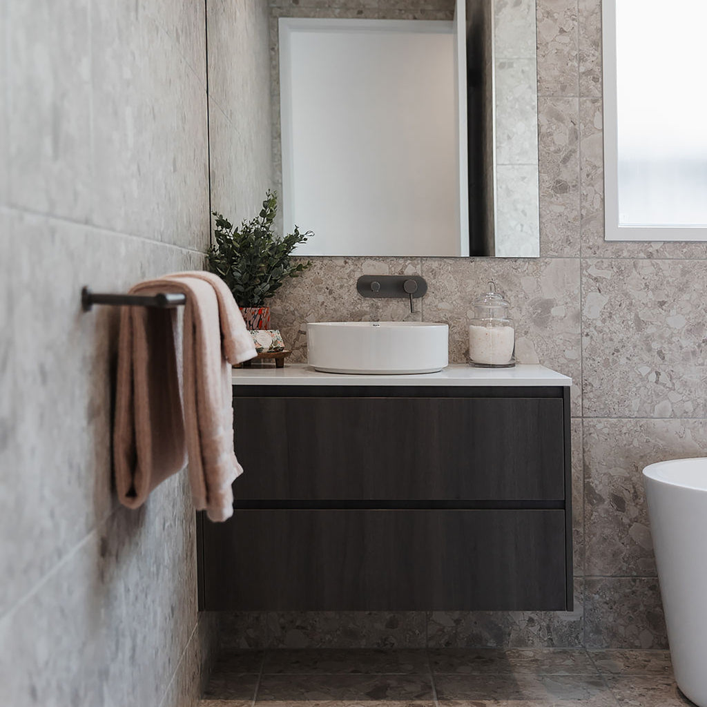 Ceppo Cenere Textured Tile - lifestyle view
