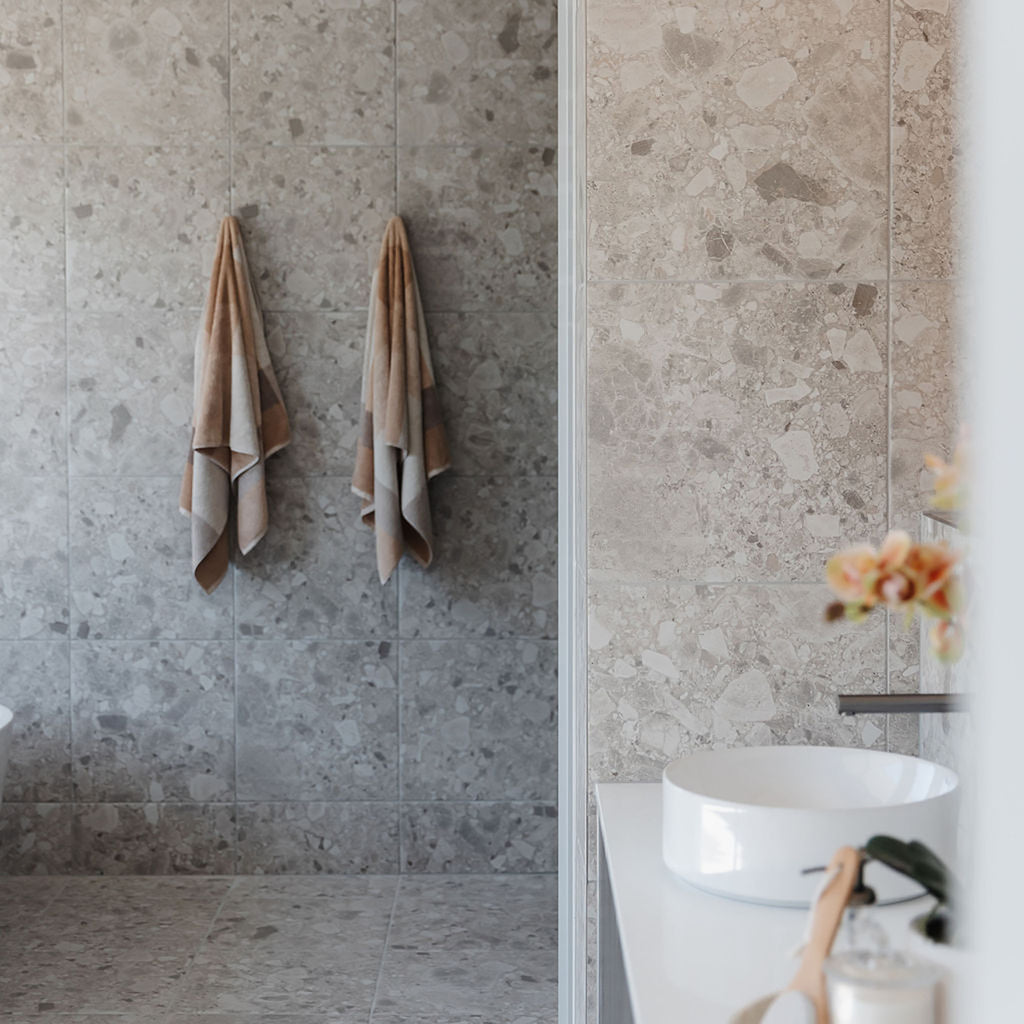 Ceppo Cenere Textured Tile - lifestyle view
