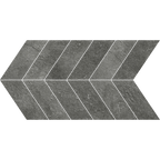 Charcoal Chevron Microtec Textured Mosaic