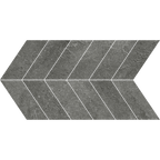Charcoal Chevron Microtec Textured Mosaic