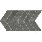 Charcoal Chevron Microtec Textured Mosaic