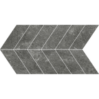 Charcoal Chevron Microtec Textured Mosaic
