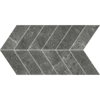 Charcoal Chevron Microtec Textured Mosaic