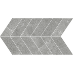 OmniStone Grey Chevron Microtec Textured Mosaic