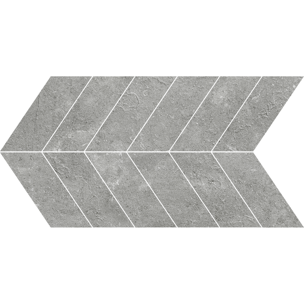 Grey Chevron Microtec Textured Mosaic