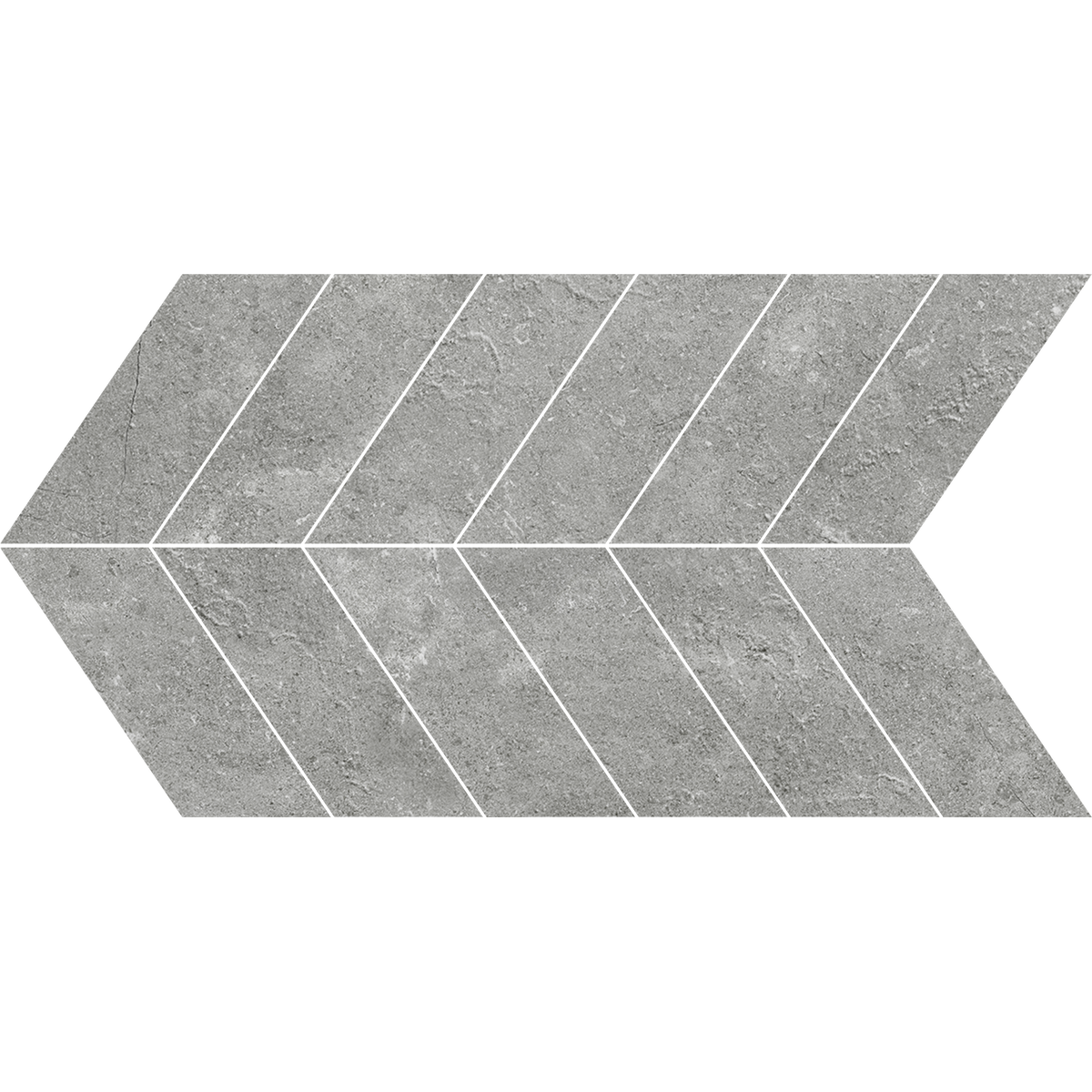 Grey Chevron Microtec Textured Mosaic