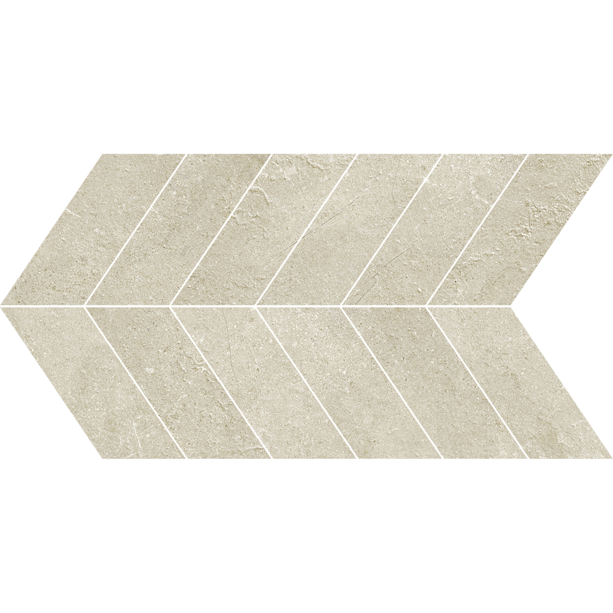 Beige Chevron Microtec Textured Mosaic