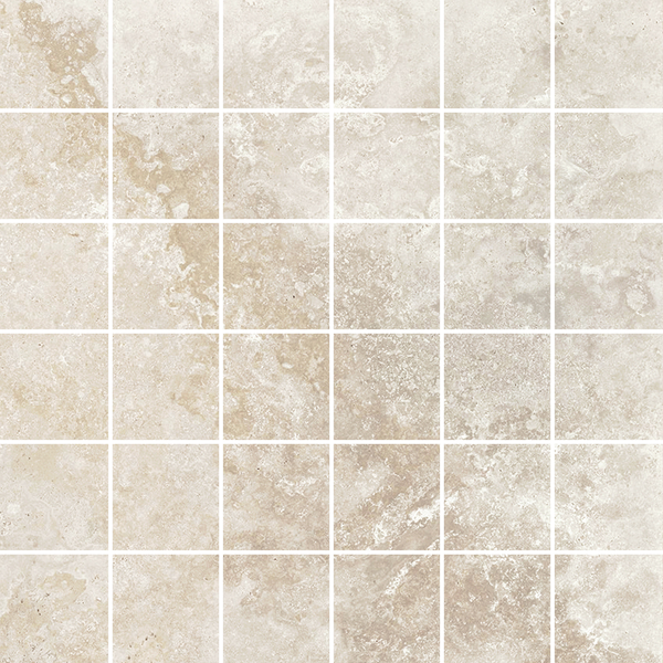 Pompeii Travertine Crema Microtec Textured Mosaic