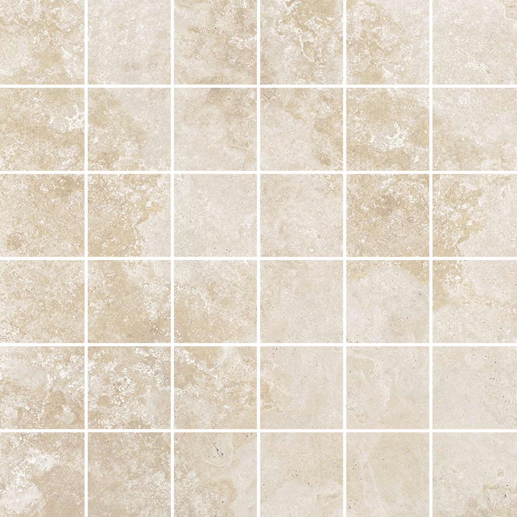 Travertine Crema Microtec Textured Mosaic