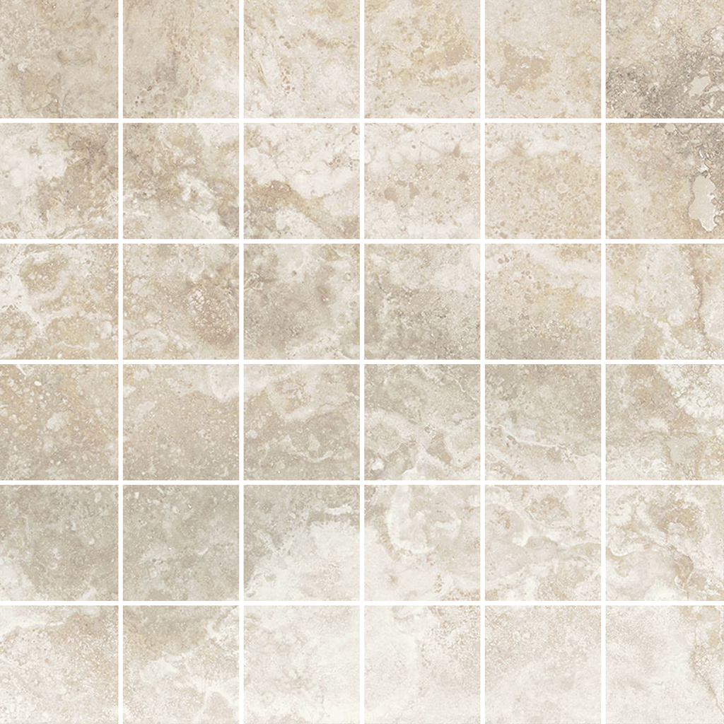 Travertine Crema Microtec Textured Mosaic