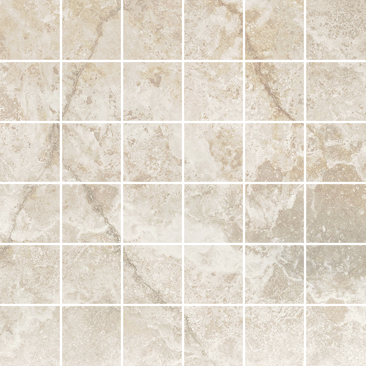 Travertine Crema Microtec Textured Mosaic