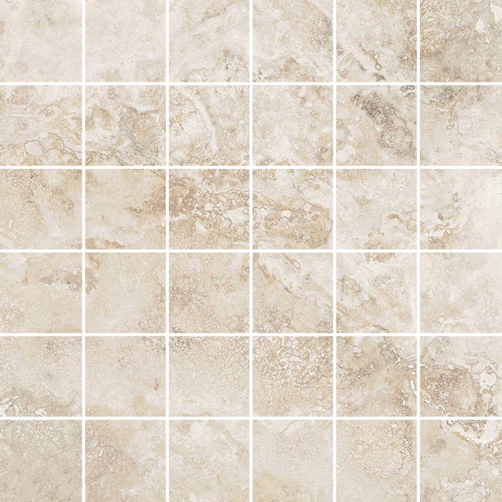 Travertine Crema Microtec Textured Mosaic