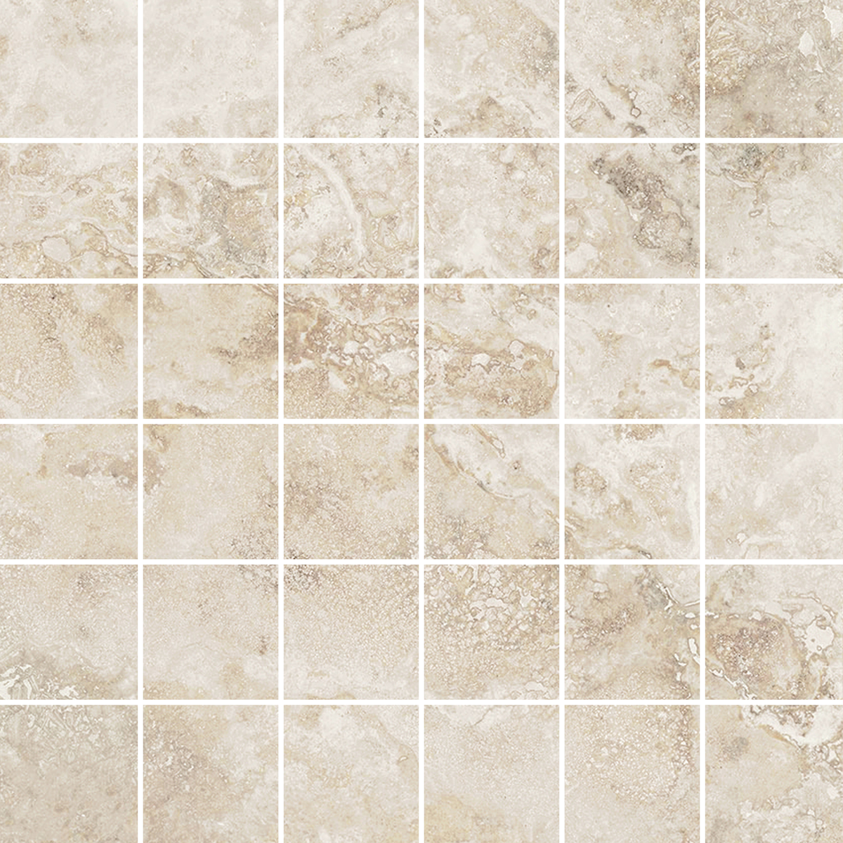 Travertine Crema Microtec Textured Mosaic