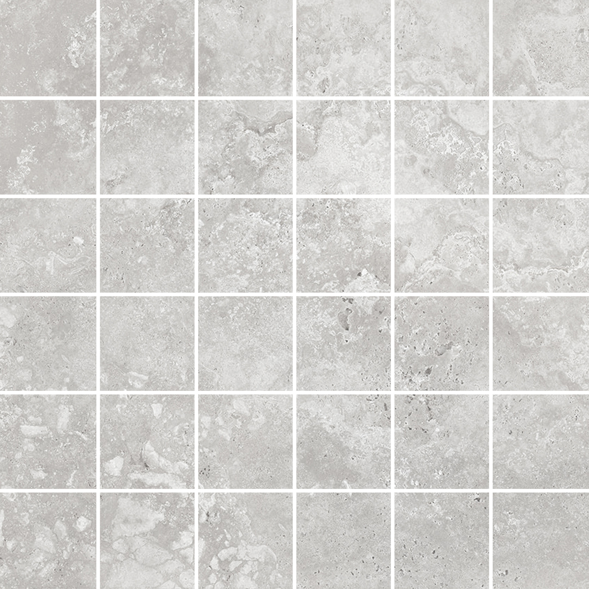 Pompeii Travertine Grigio Microtec Textured Mosaic