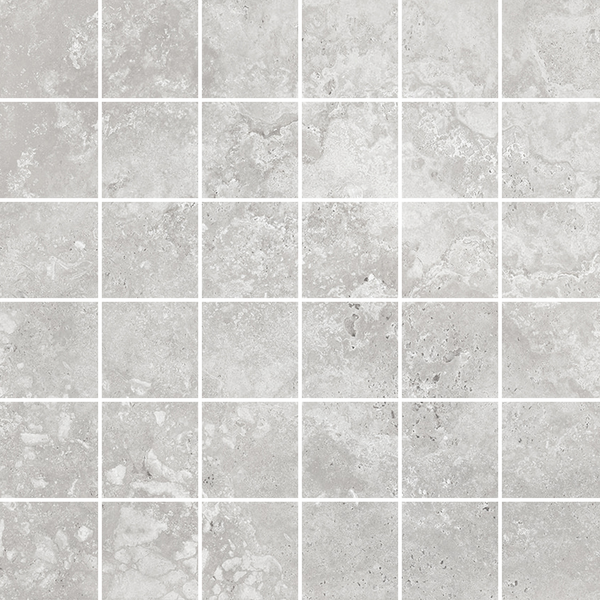 Pompeii Travertine Grigio Microtec Textured Mosaic