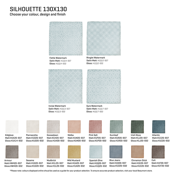 Silhouette Structured Decor Tile