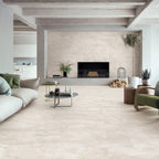Travertine Avorio Microtec Textured Tile - lifestyle view