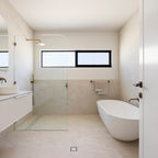 Travertine Avorio Microtec Textured Tile - lifestyle view
