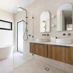 Travertine Avorio Microtec Textured Tile - lifestyle view