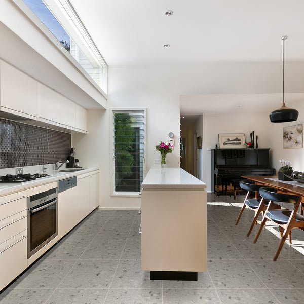 Silver Matt Tile - lifestyle view