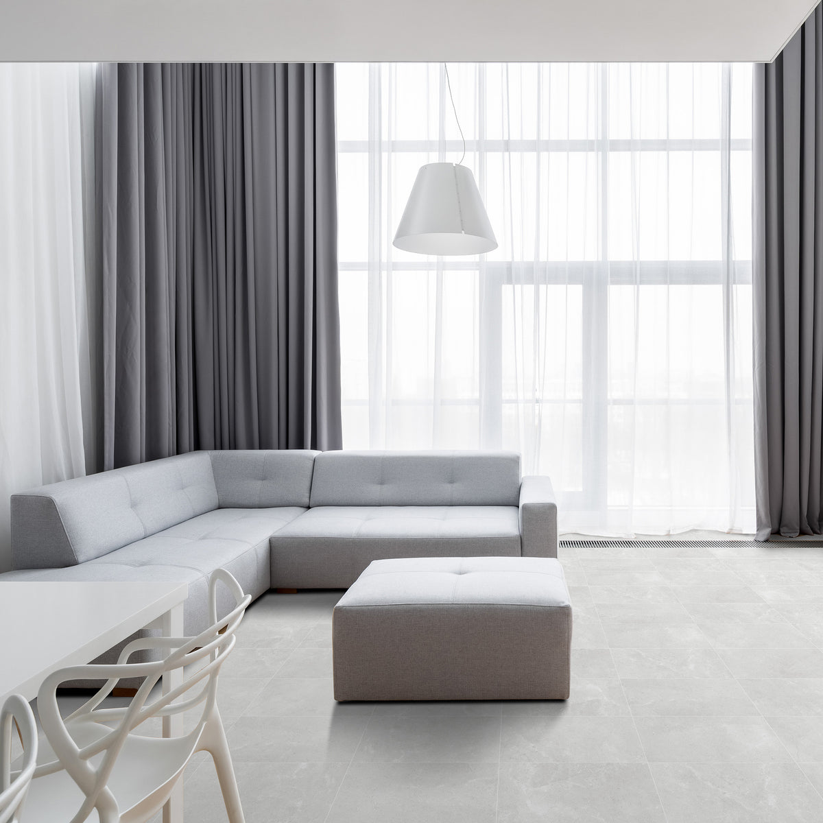 White Textured Tile - lifestyle view
