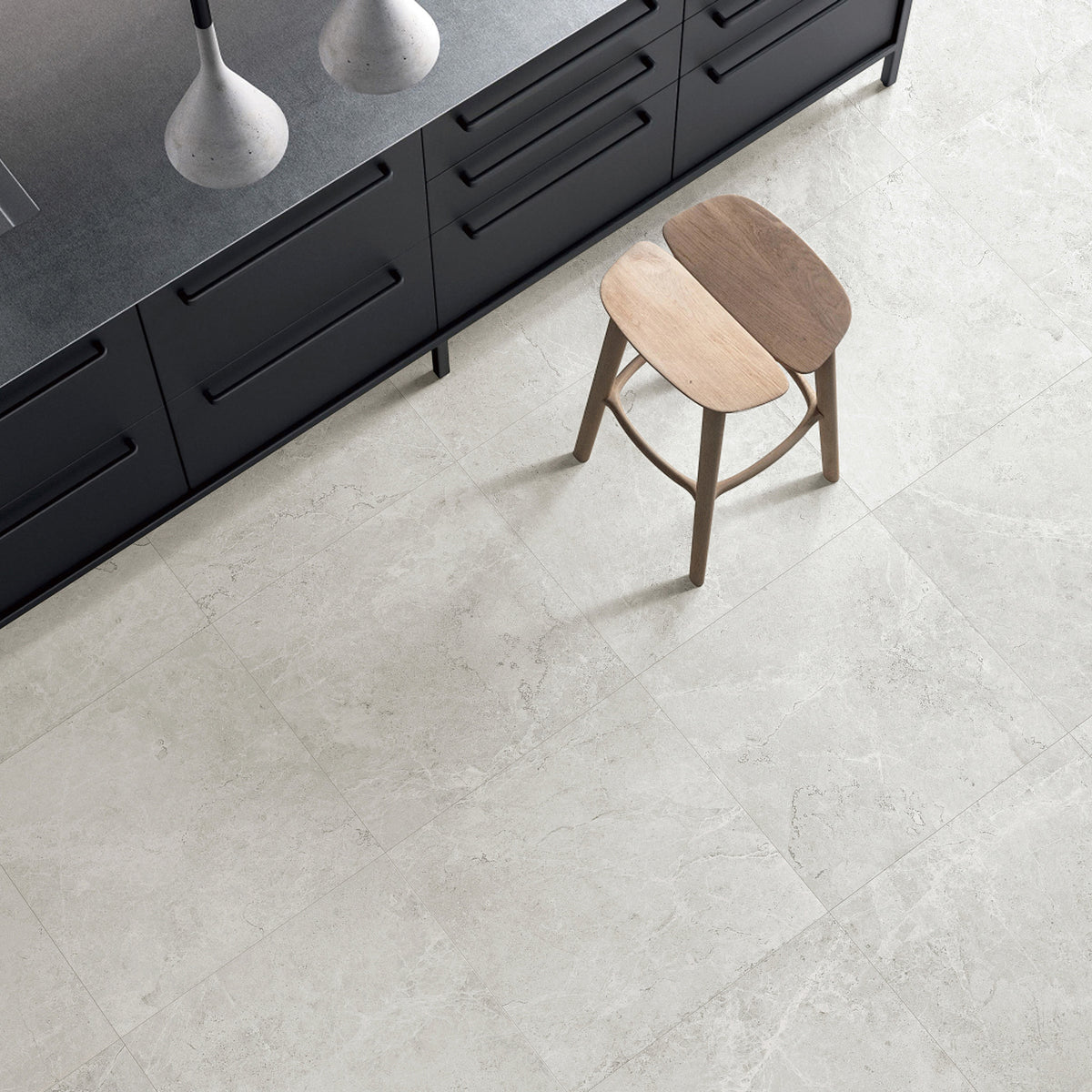 Ash Microtec Textured Tile - lifestyle view