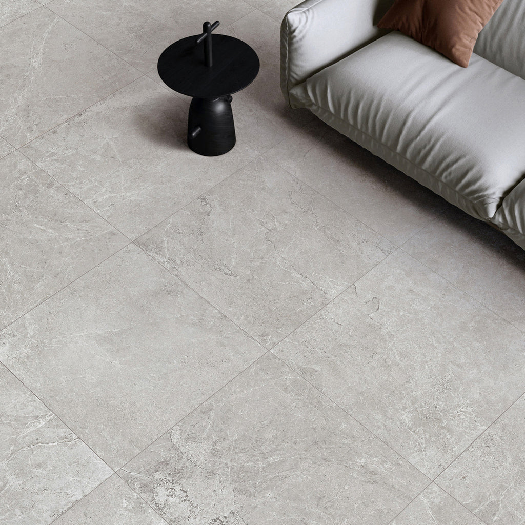 Light Grey Silk Tile - lifestyle view