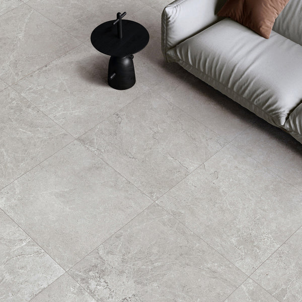 Light Grey Silk Tile - lifestyle view