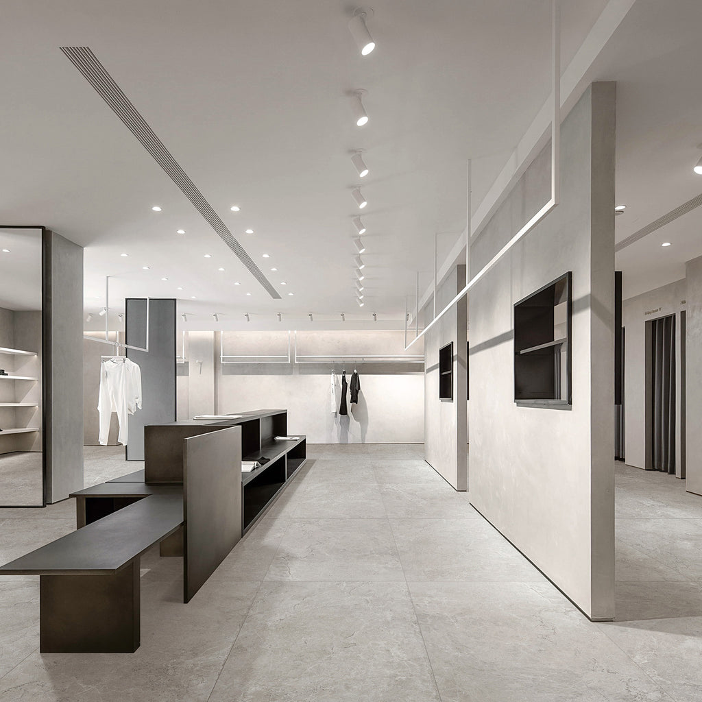 Light Grey Silk Tile - lifestyle view