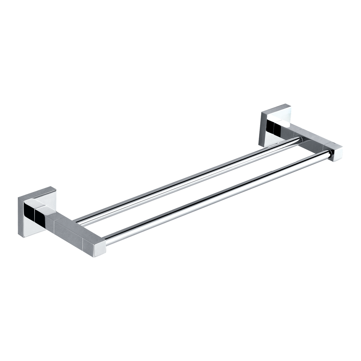 Double Towel Rail 750 Chrome