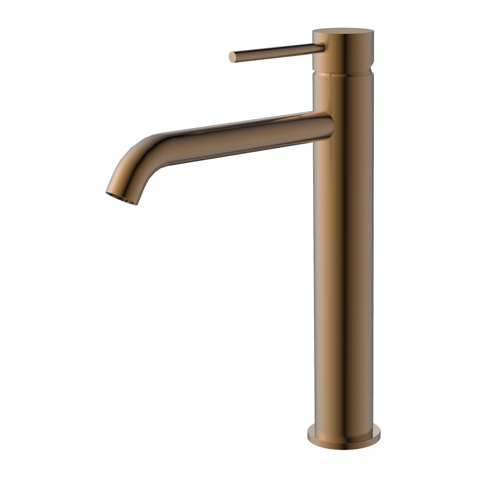 Vessel Basin Mixer Brushed Copper