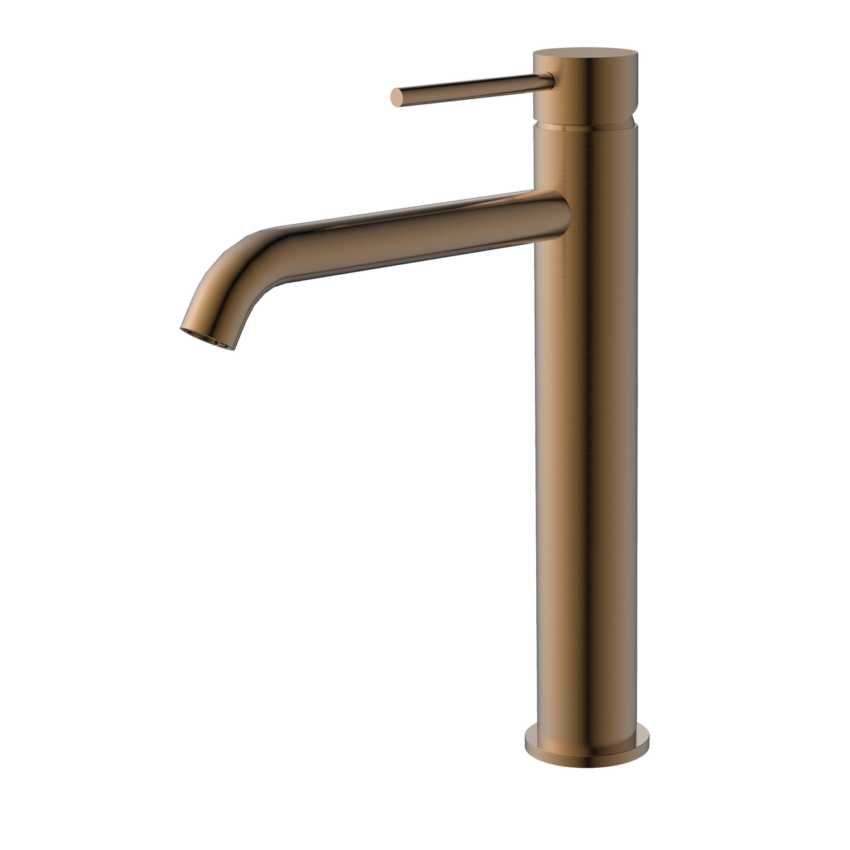 Vessel Basin Mixer Brushed Copper
