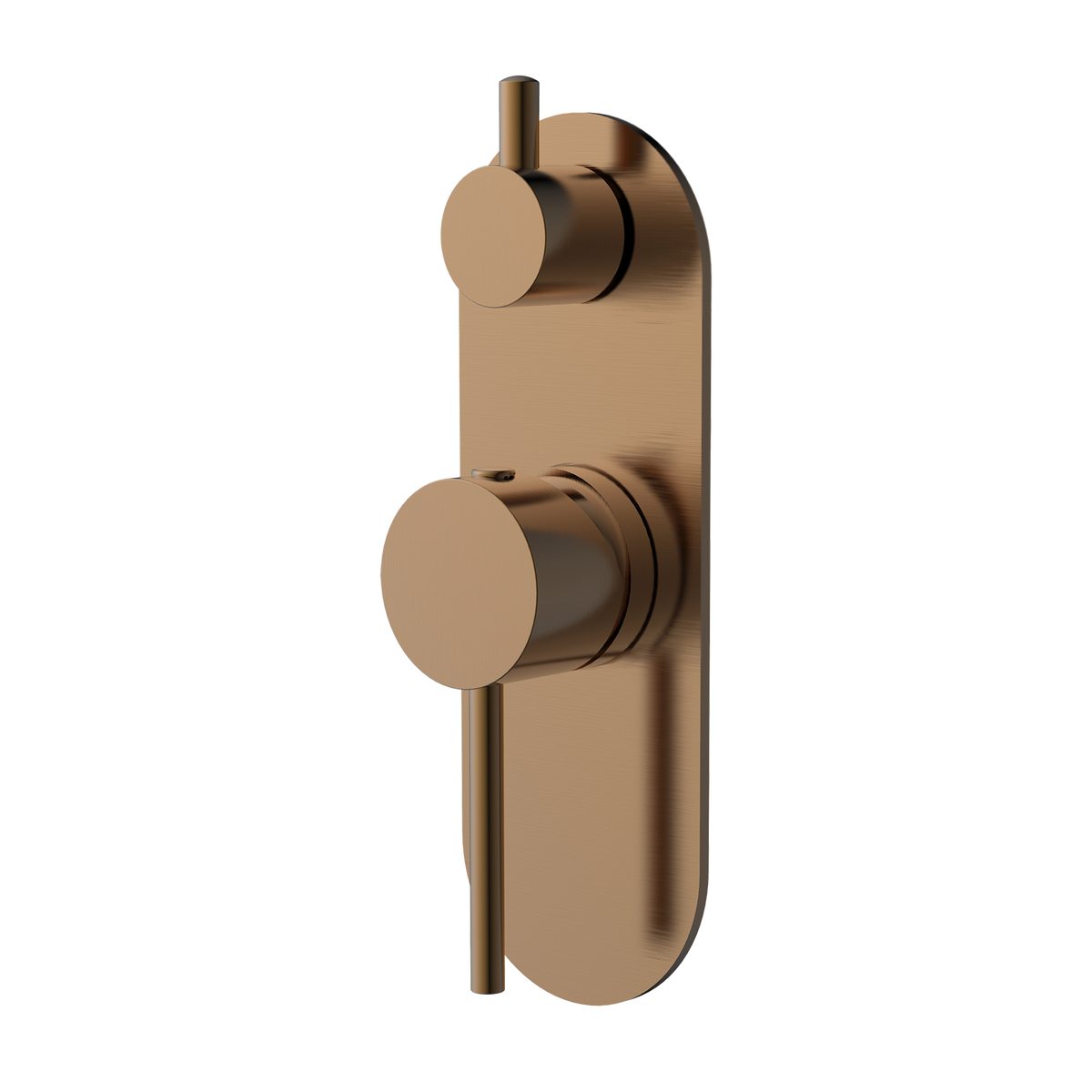 Wall/Shower Mixer W Divertor Brushed Copper