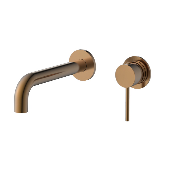 Wall Basin Set Curved 190 Brushed Copper