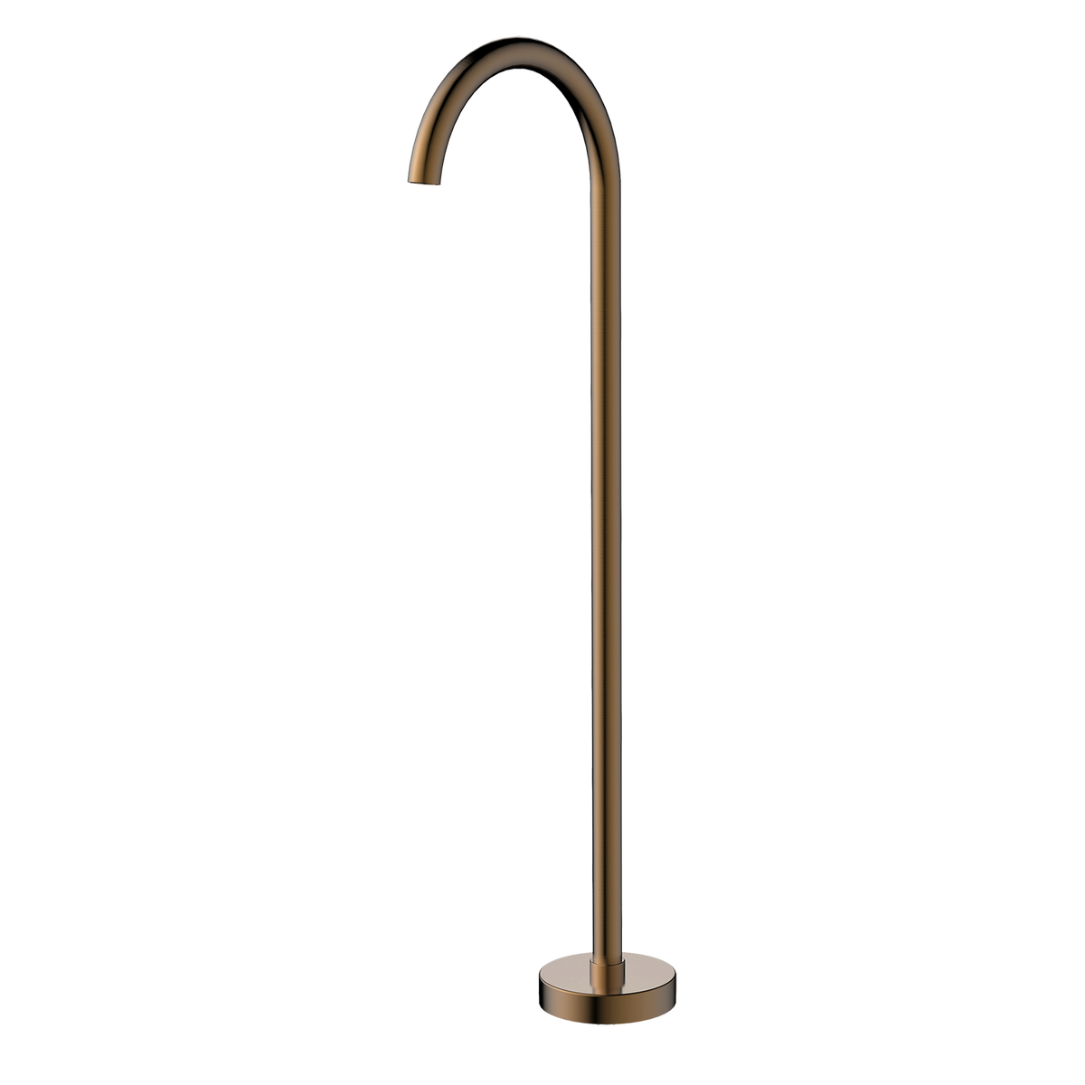 Floor Mounted Bath Outlet Brushed Copper