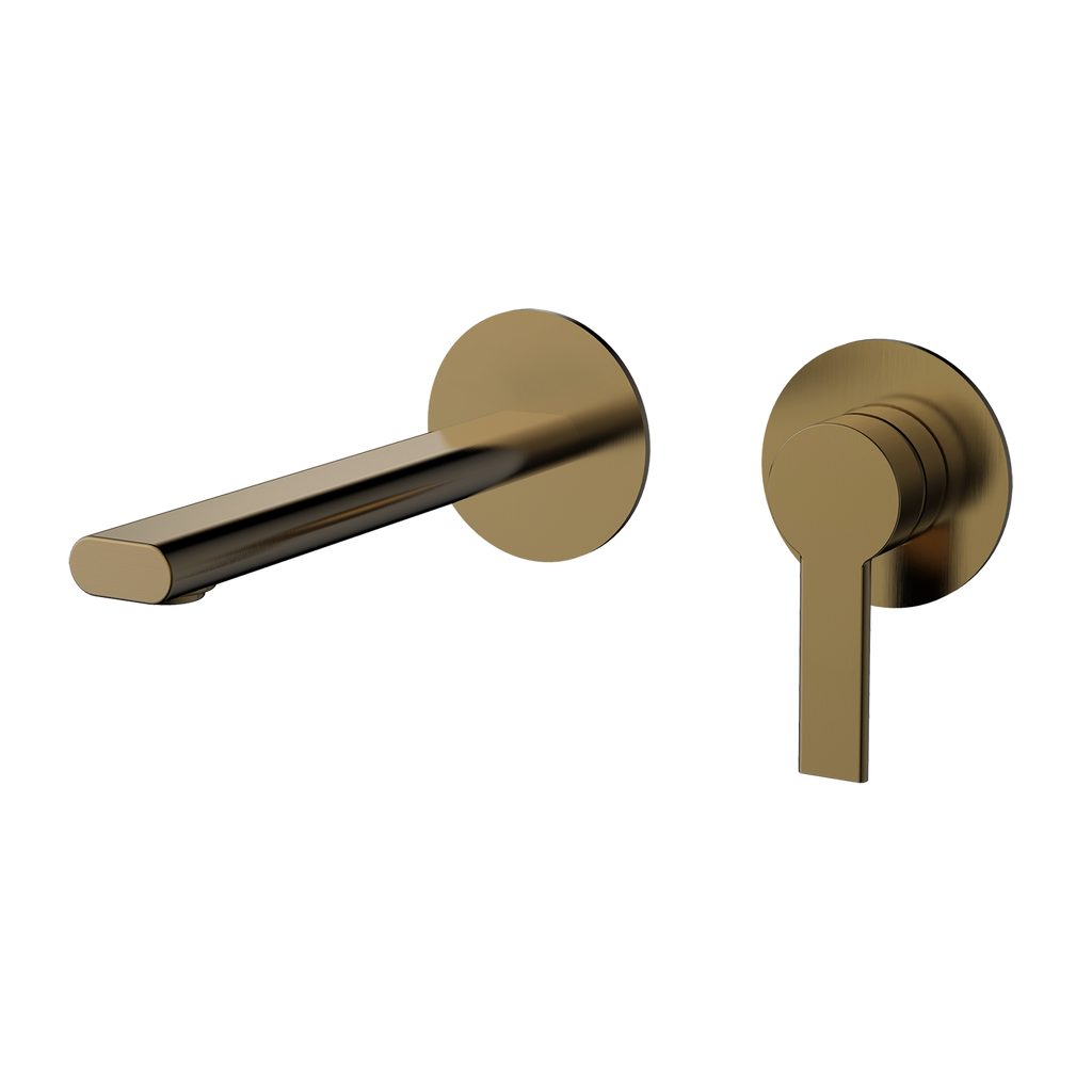 Wall Basin Set Straight 200 Brushed Copper