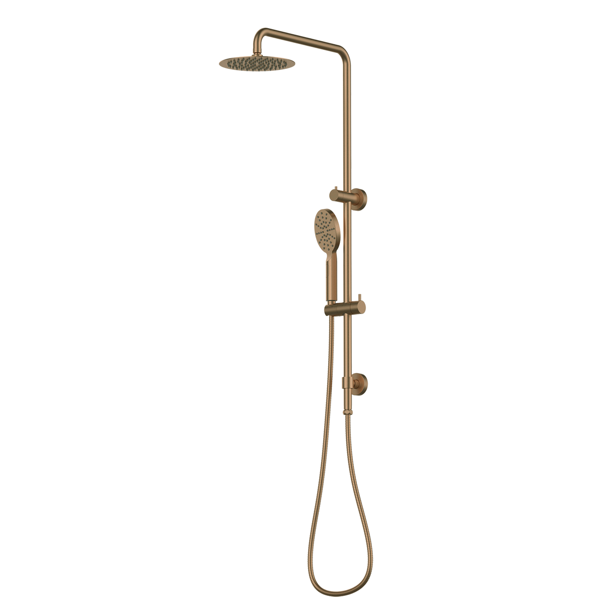 Twin Shower Brushed Copper