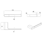 Toilet Roll Holder Brushed Copper