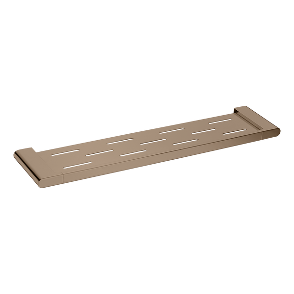 Metal Shower Shelf 550 Brushed Copper