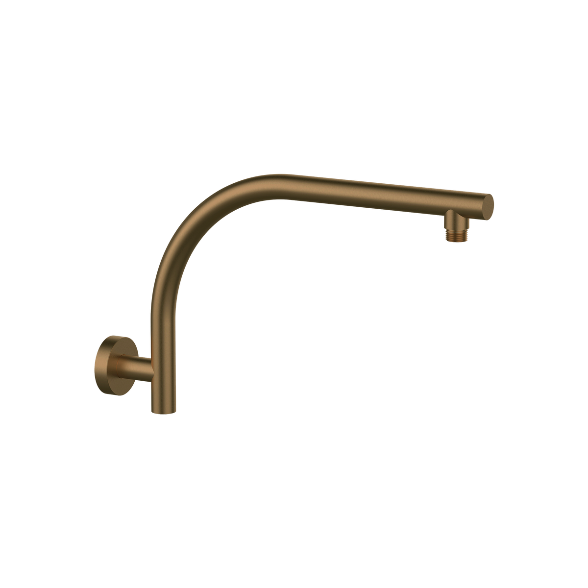Curved Shower Arm 412 Brushed Copper