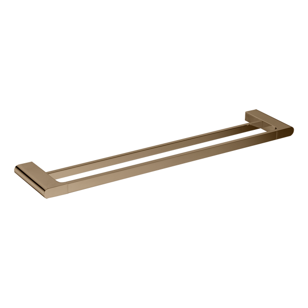 Double Towel Rail 800 Brushed Copper