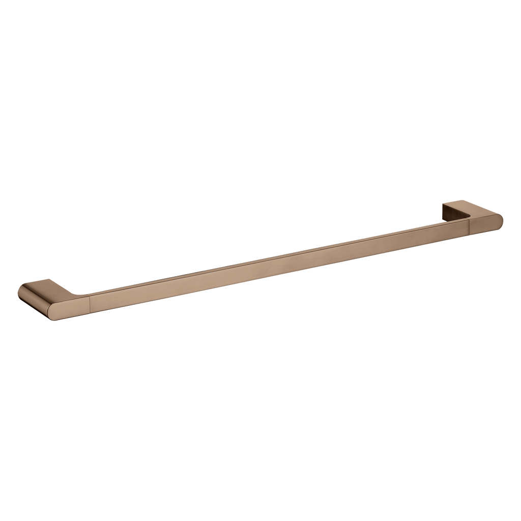 Single Towel Rail 800  Brushed Copper
