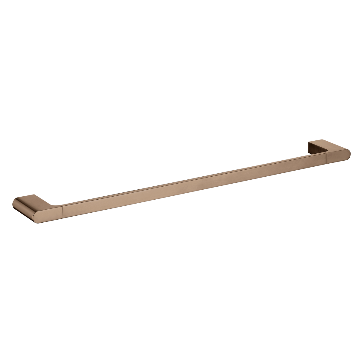 Single Towel Rail 800  Brushed Copper