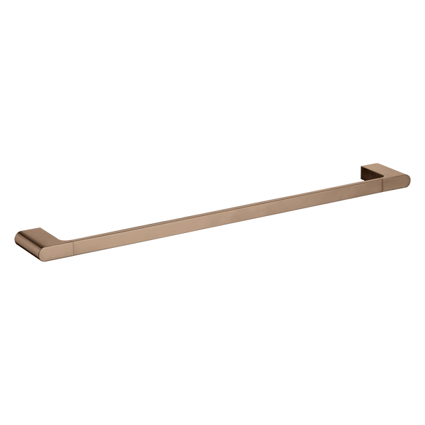 Single Towel Rail 800  Brushed Copper