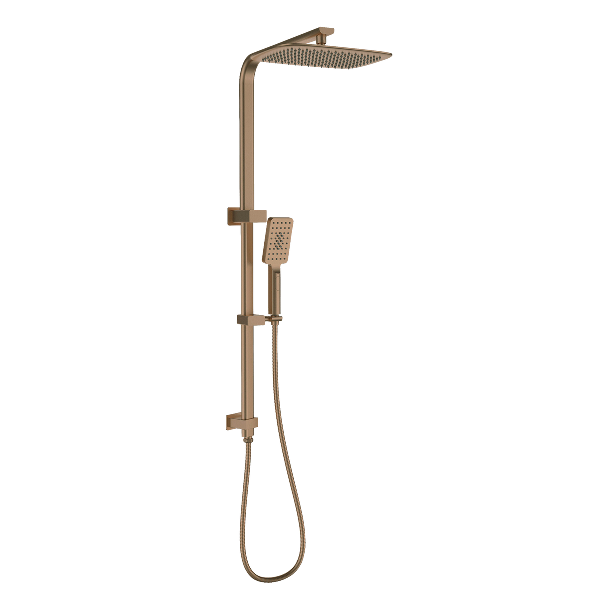 Twin Shower Brushed Copper