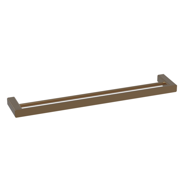 Double Towel Rail 600 Brushed Copper
