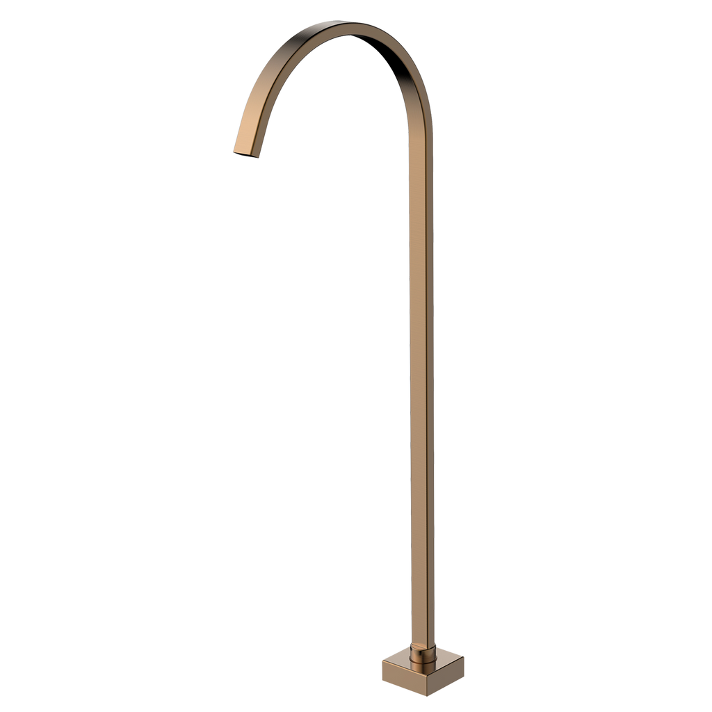 Floor Bath Outlet Brushed Copper