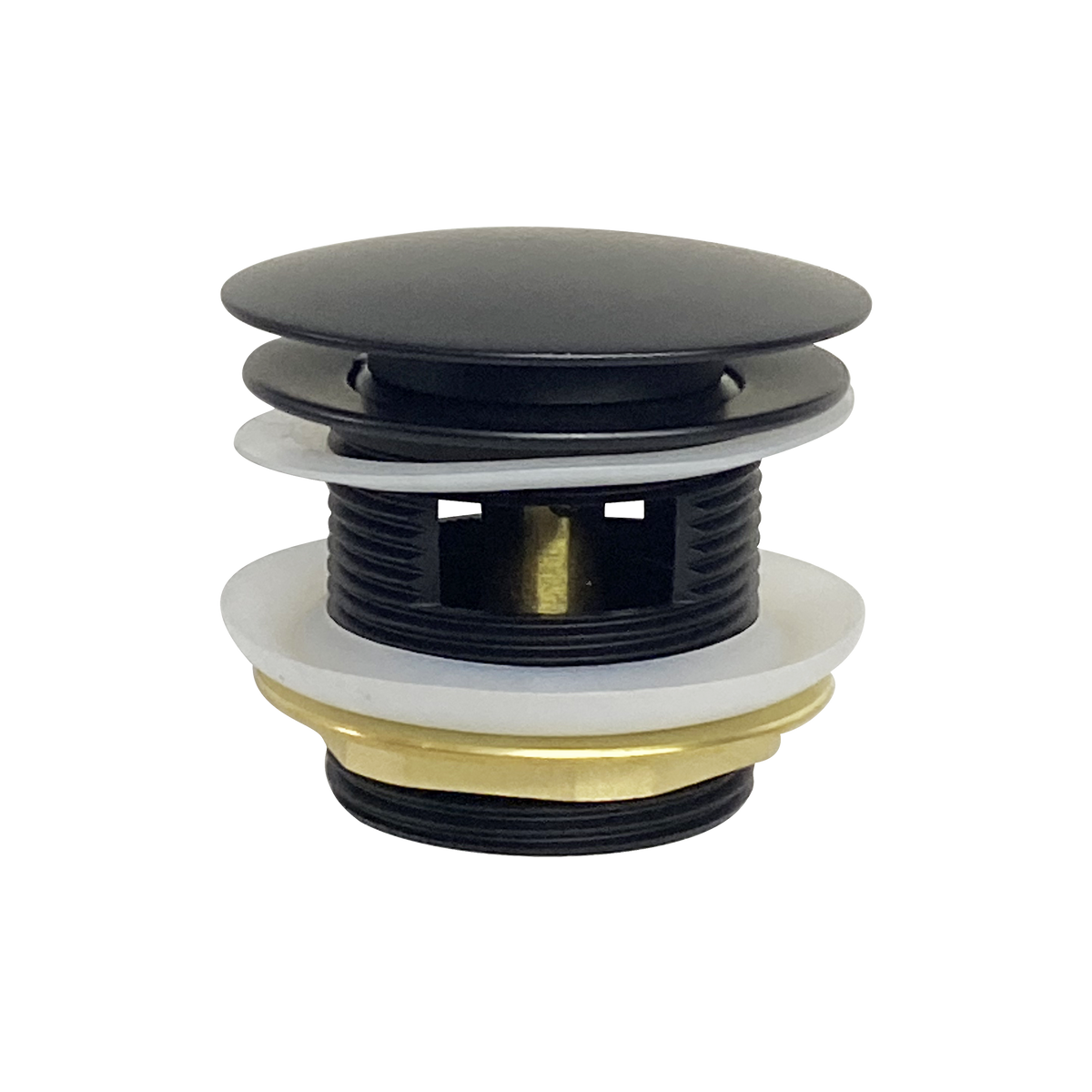 Uni 40mm Mushroom Pop Up Bath Waste Matt Black